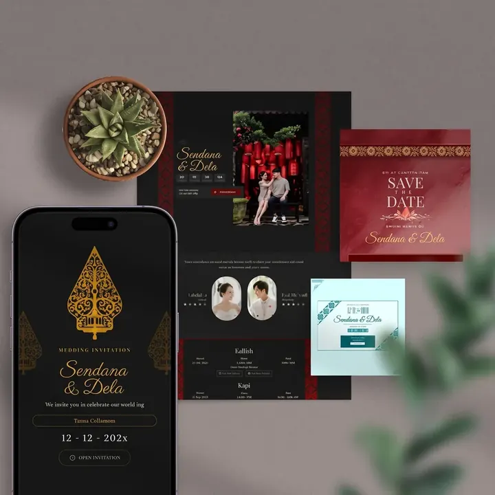Inspirasi tema adat undangan pernikahan